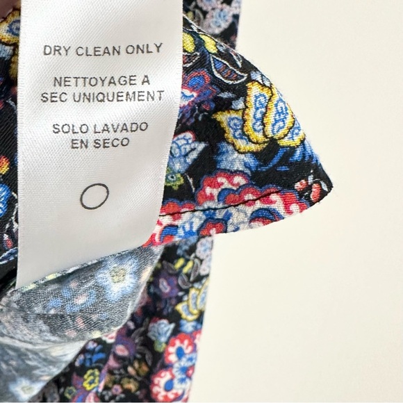 FRAME Open Scarf V-Neck Long-Sleeve Floral-Print Blouse - Picture 14 of 14